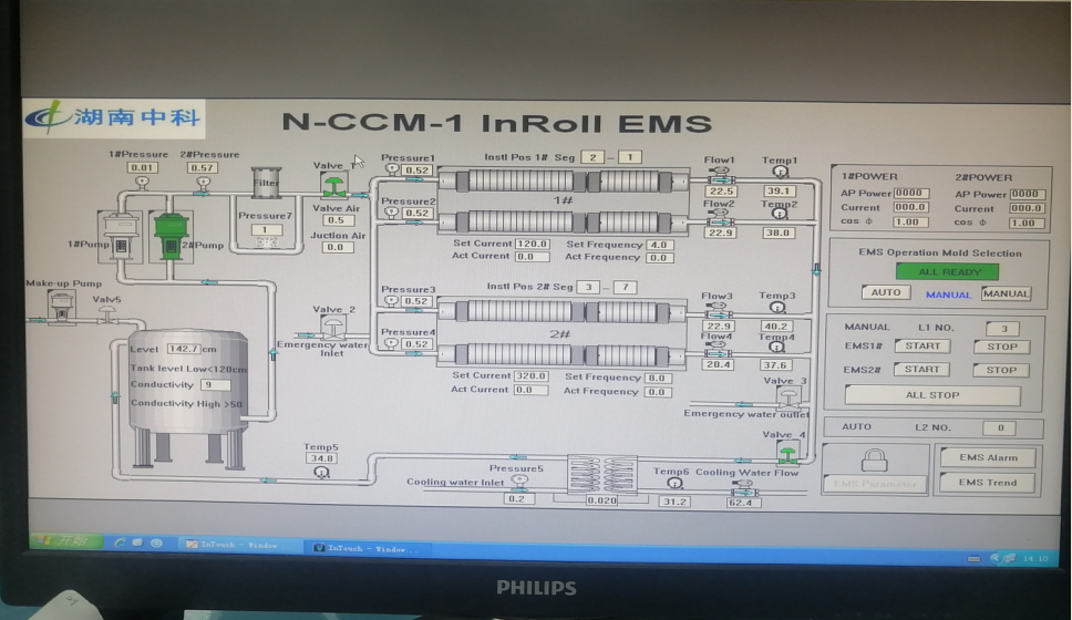 Lực đẩy mạnh Máy khuấy điện từ dạng cuộn EMS cho phiến